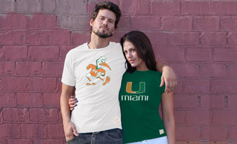 Men's Original Retro Brand Green Miami Hurricanes Big & Tall Mock