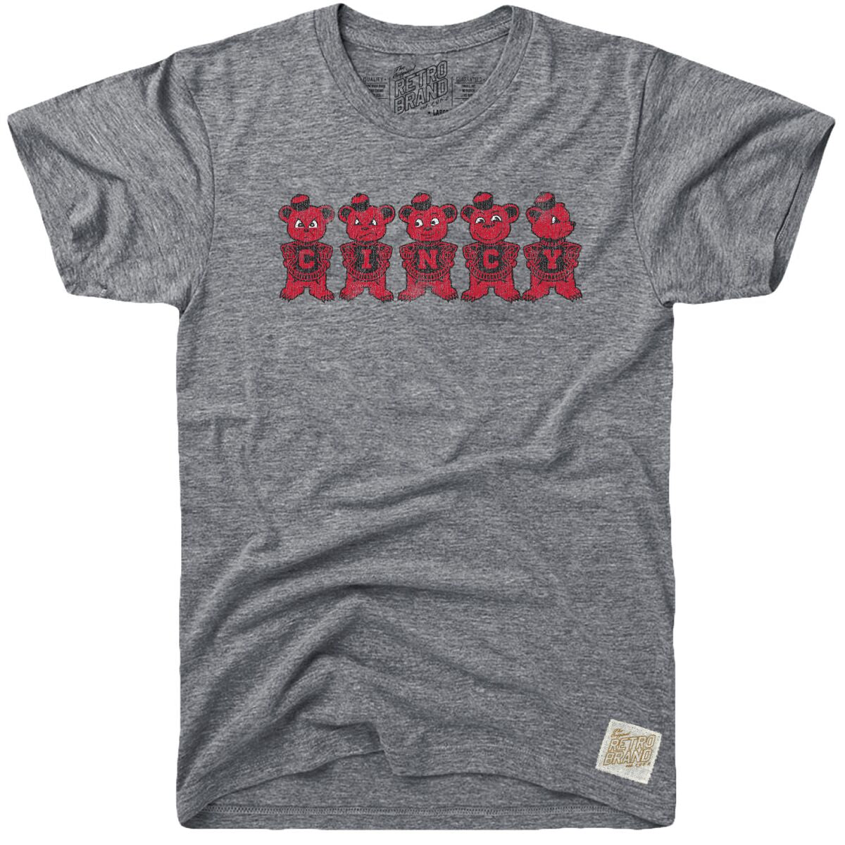 Cincinnati Cincy Men's Tri-Blend Tee – ORIGINAL RETRO BRAND