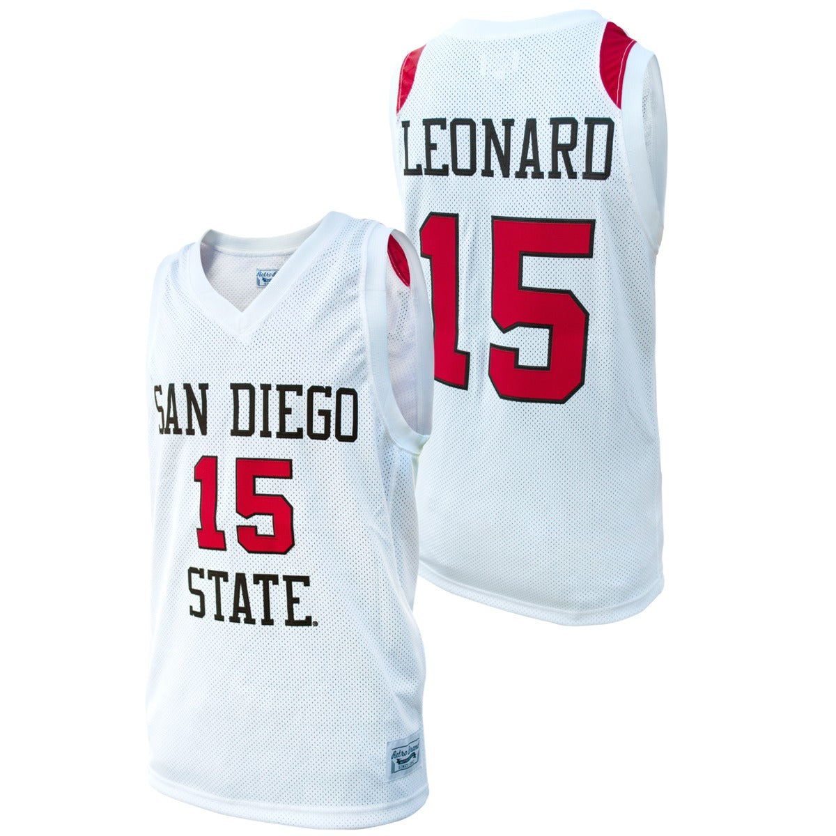 Kawhi Leonard #15 Basketball Jersey S White