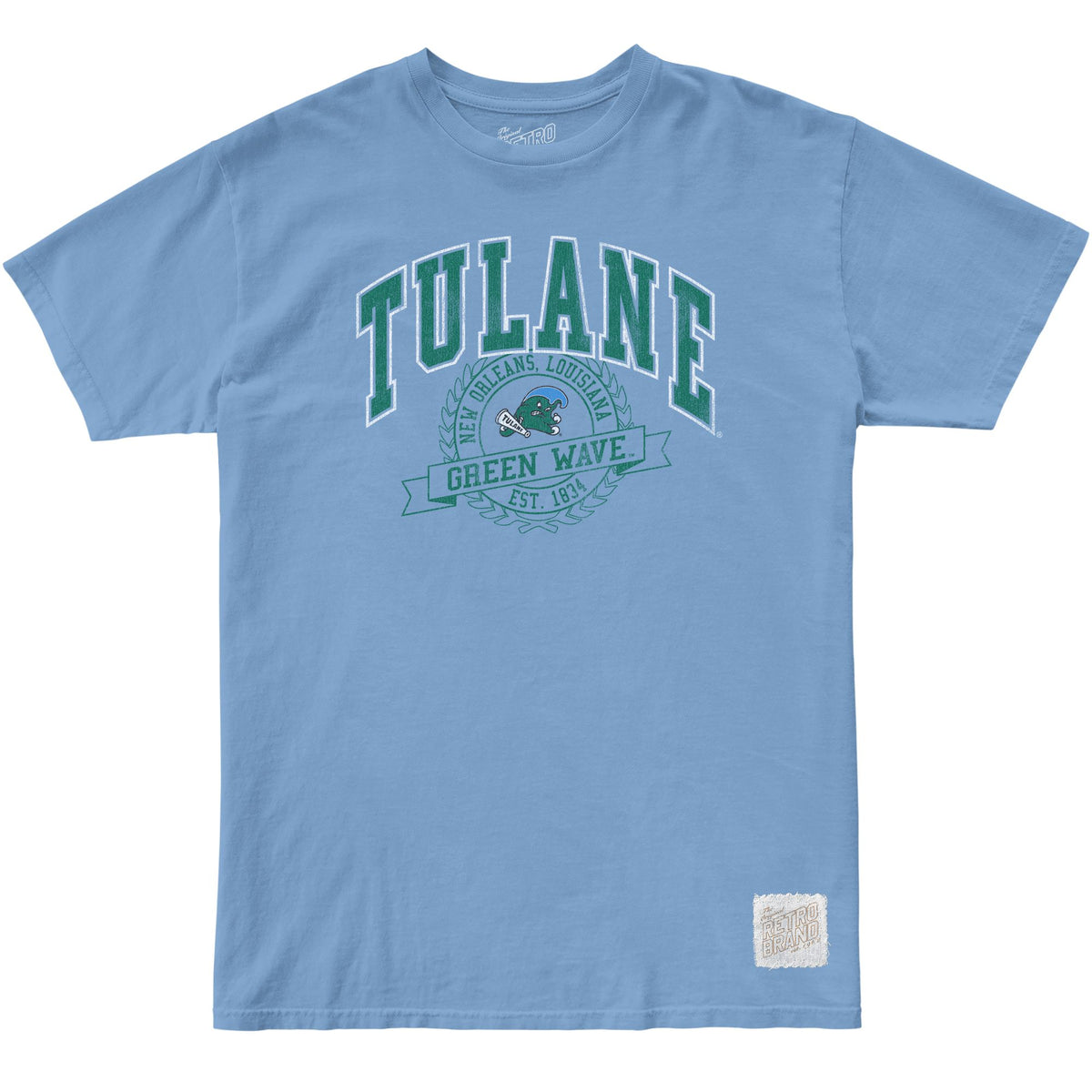 Tulane Green Wave 100% Cotton Tee