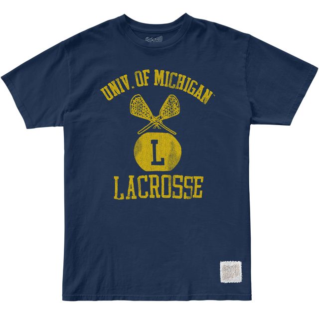 Michigan Wolverines Lacrosse 100% Cotton Tee