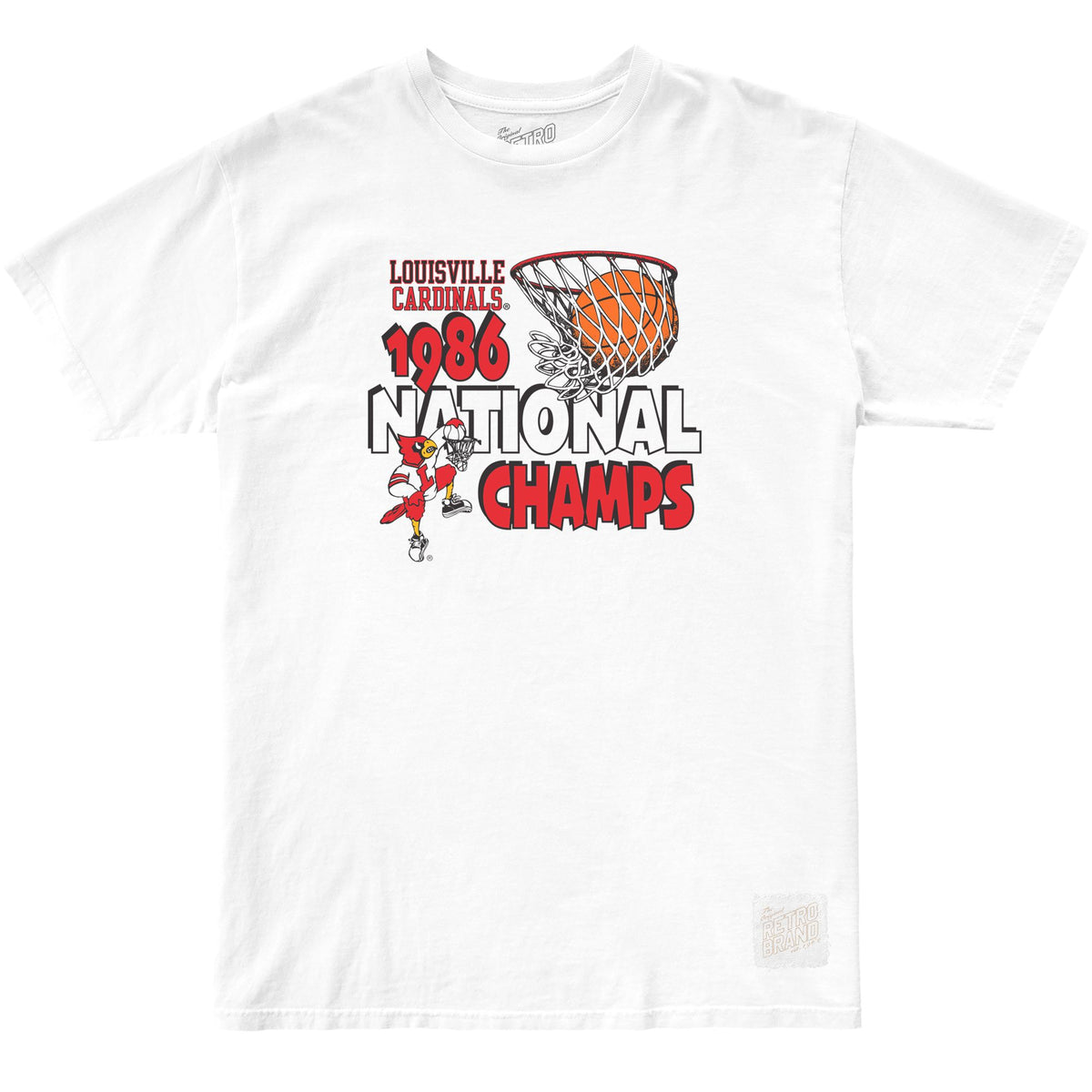 Louisville Cardinals 1986 National Champs 100% Cotton Tee