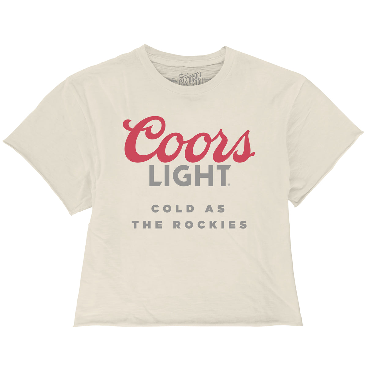 Coors Light 100% Cotton Crop Slub Tee