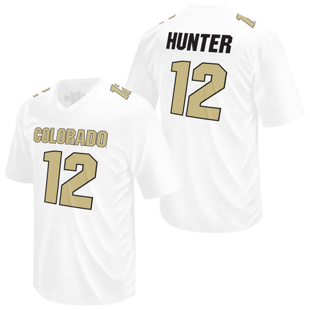 Retro Brand Youth Colorado Buffaloes Travis Hunter #12 White Replica Football Jersey, Boys', Large