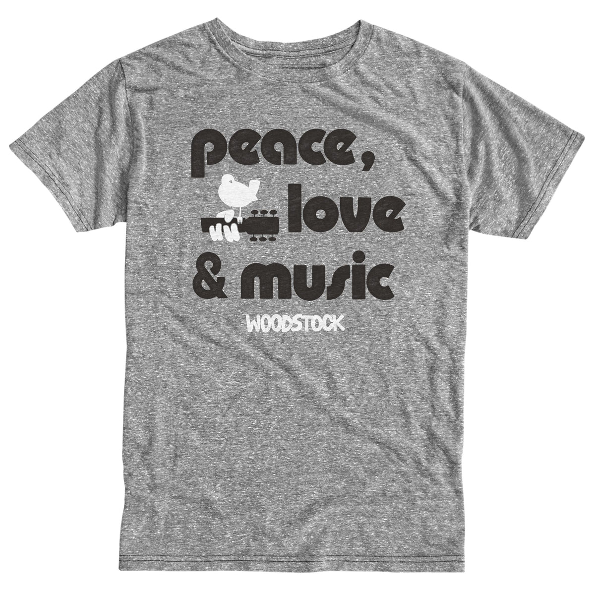 Woodstock Peace Love & Music Tri-Blend Tee