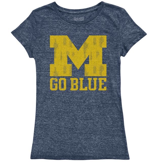 Michigan Wolverines Women's Short Sleeve Tri-Blend Tee