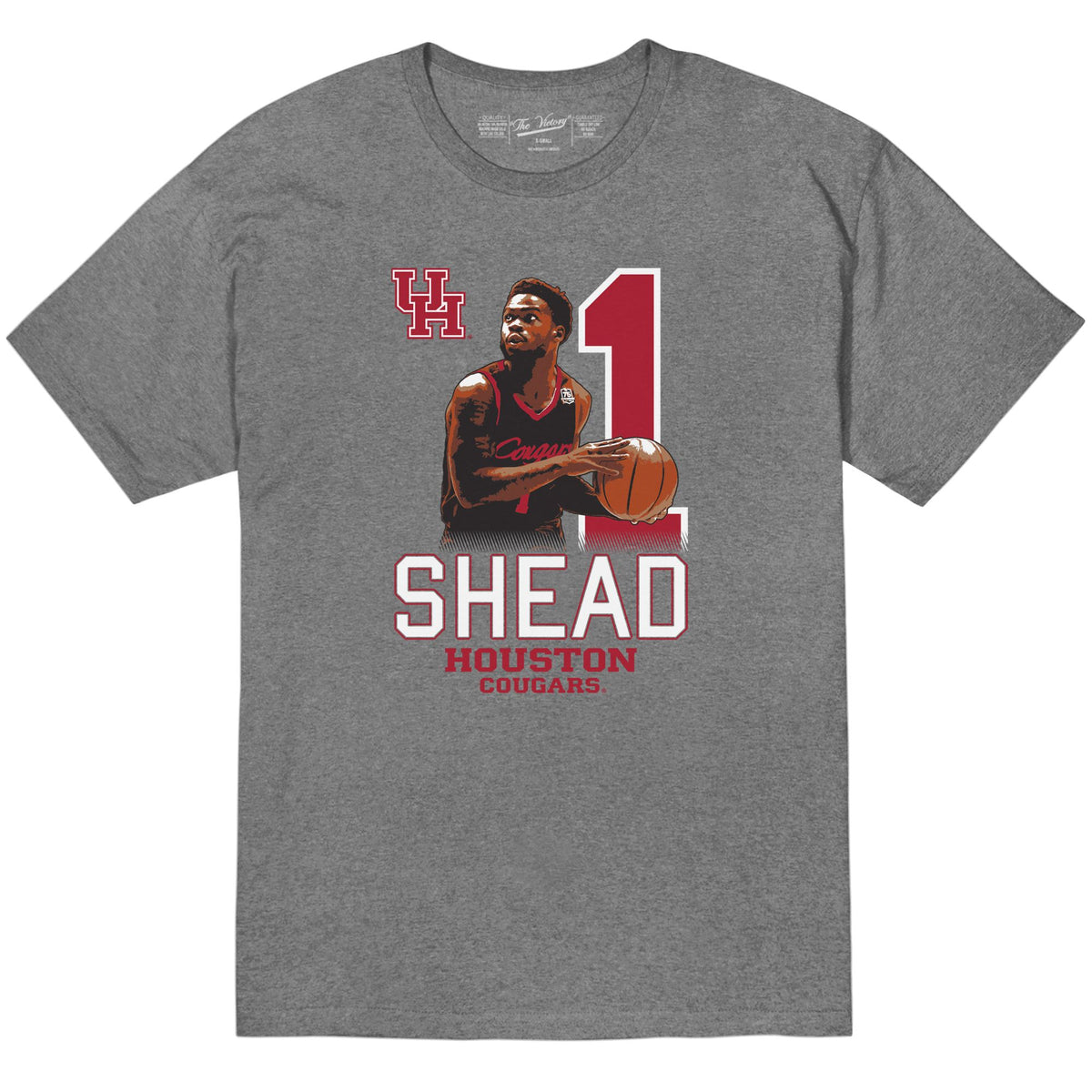 Jamal Shead Houston Cougars Player Action Tee