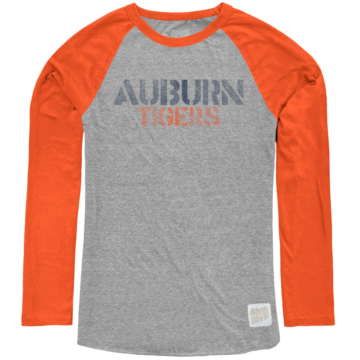 Auburn Tigers Tri-Blend Contrast Raglan
