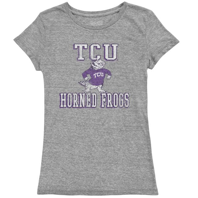 TCU Horned Frogs Women's Tri-blend crew tee