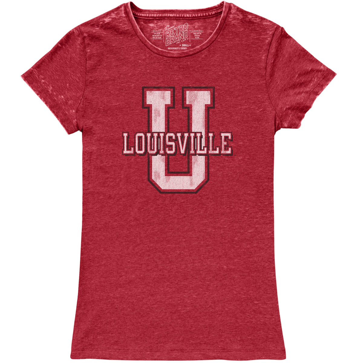 Louisville Cardinals 100% Cotton Women's Crew Neck Tee