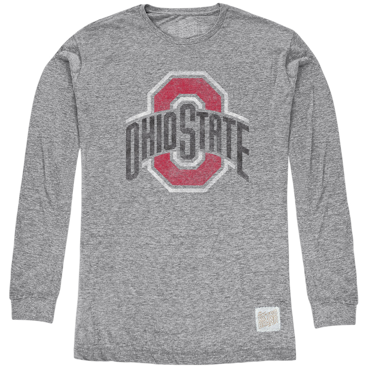 Ohio State Buckeyes Long Sleeve Tri-Blend Tee