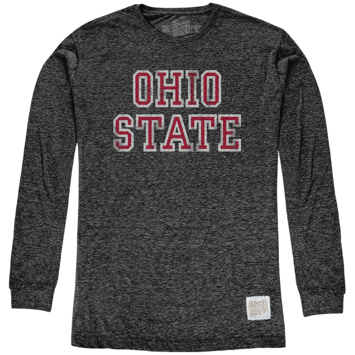 Ohio State Buckeyes Long Sleeve Tri-Blend Tee