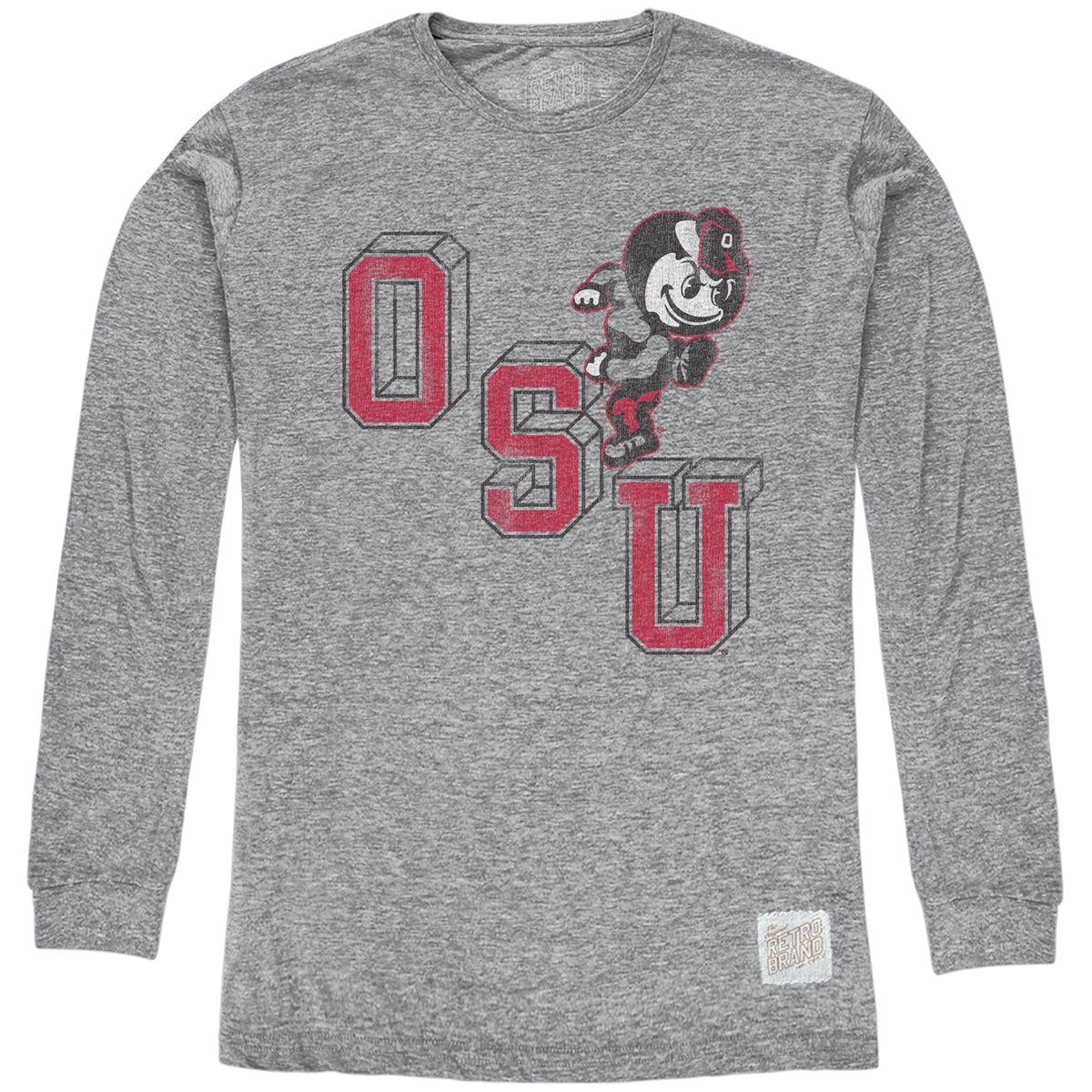 Ohio State Buckeyes Long Sleeve Tri-Blend Tee