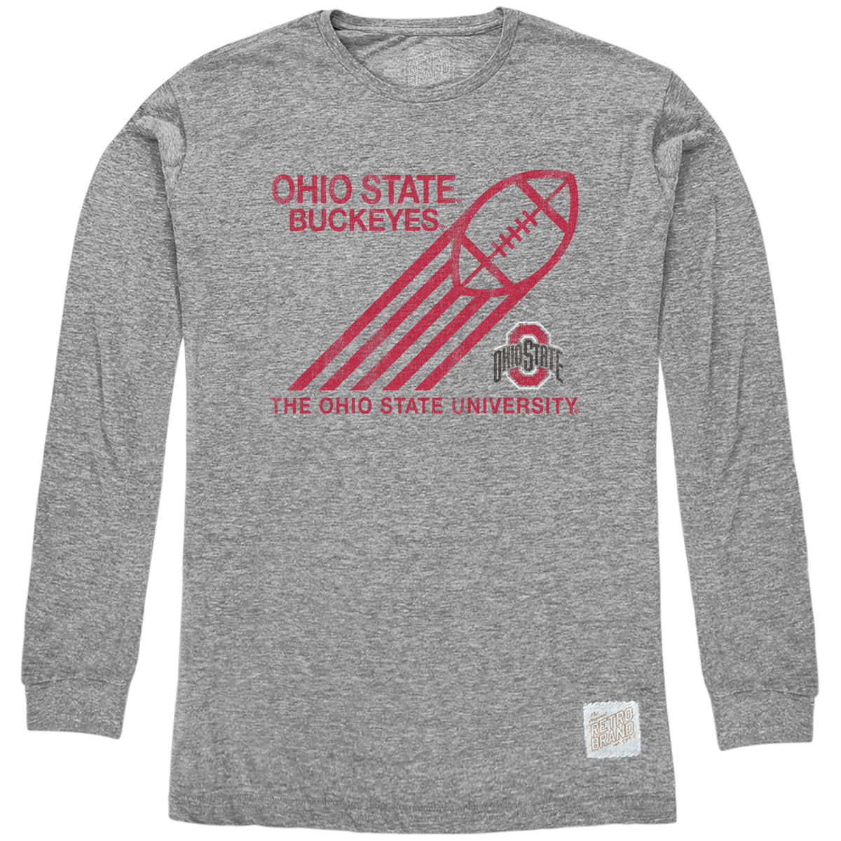 Ohio State Buckeyes Long Sleeve Tri-Blend Tee