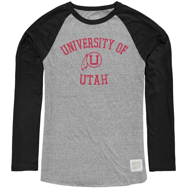 Utah Utes Tri-Blend Contrast Raglan