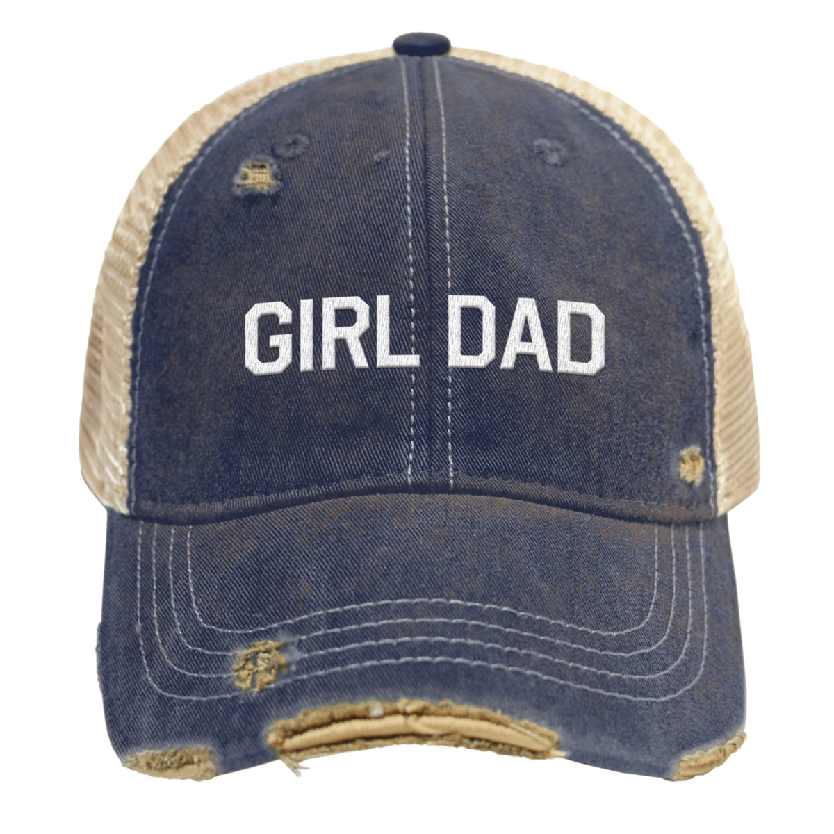 Girl Dad Vintage Snap Back Trucker Cap