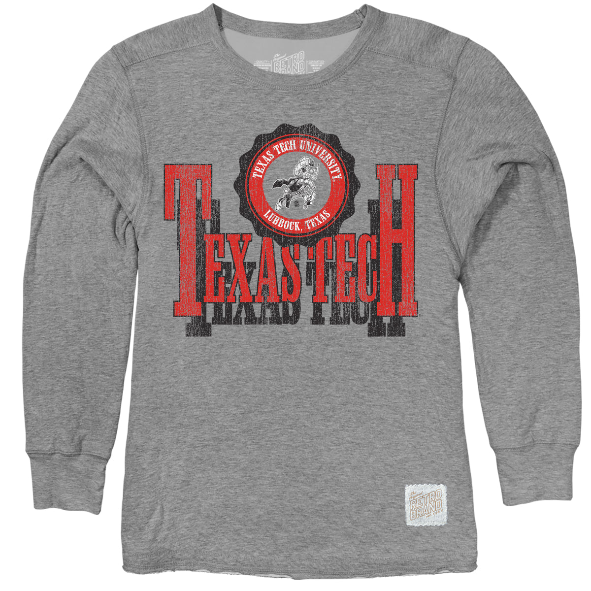 Texas Tech Red Raiders Deconstructed Crew Fleece