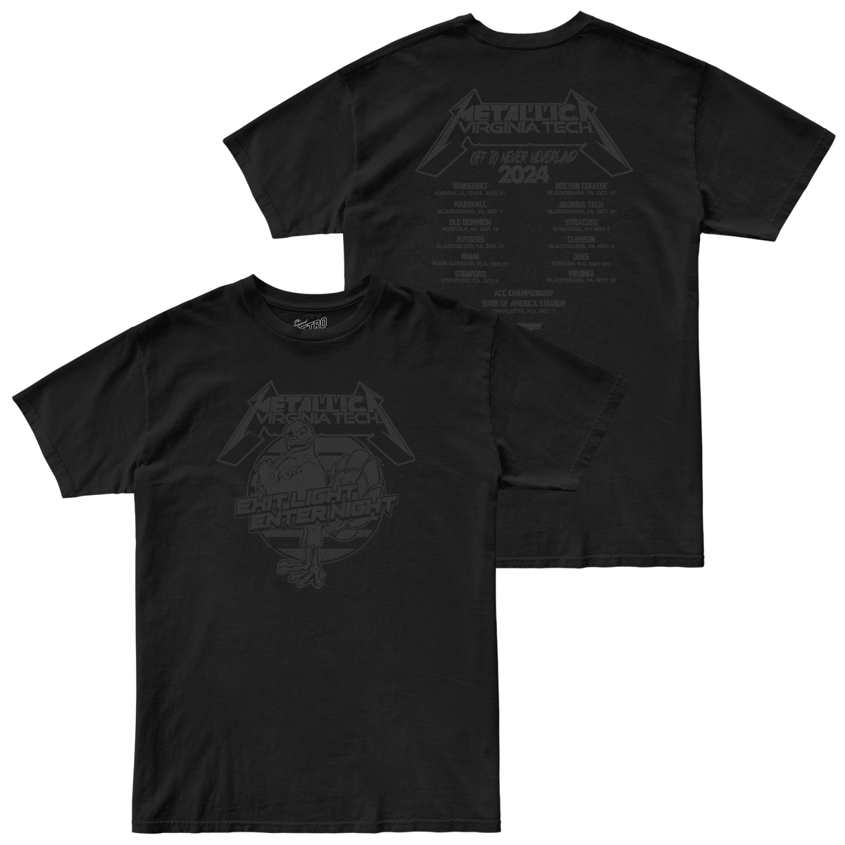 Virginia Tech x Metallica 100% Cotton Tee