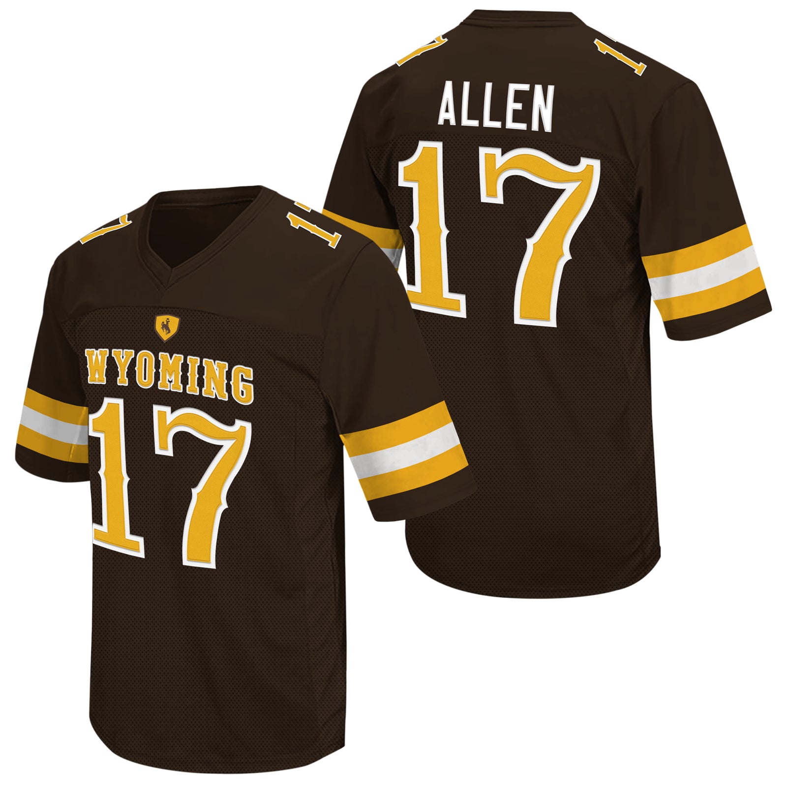 Wyoming Cowboys Josh Allen #17 Jersey - Gold