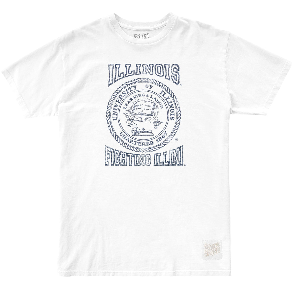 Illinois Fighting Illini 100% Cotton Tee