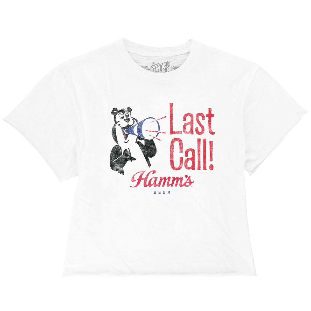 Last Call! Hamm's Beer 100% Cotton Crop Slub Tee