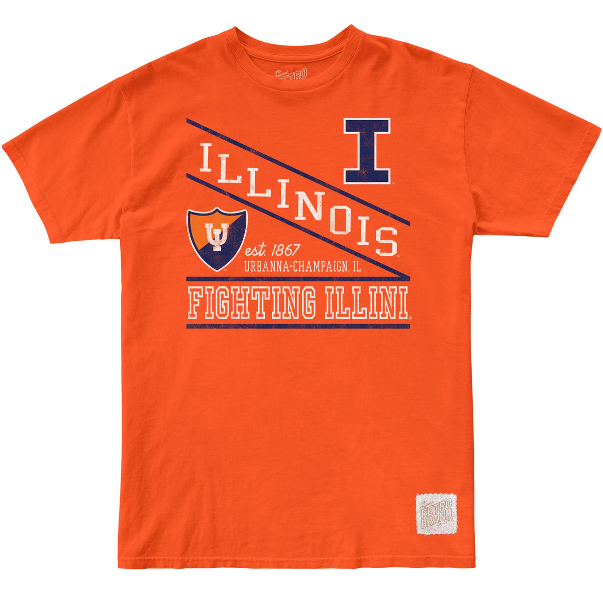 Illinois Fighting Illini 100% Cotton Tee