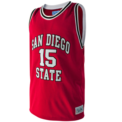 Men's Original Retro Brand Kawhi Leonard Red San Diego State Aztecs Alumni  Basketball Jersey