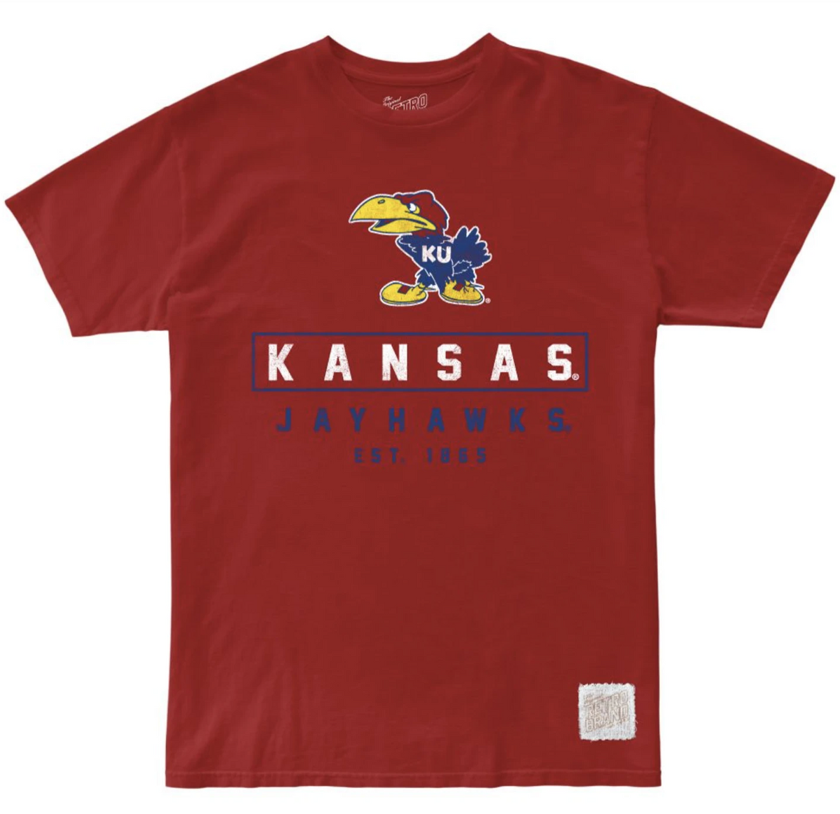 Kansas Jayhawks 100% Washed Cotton Tee