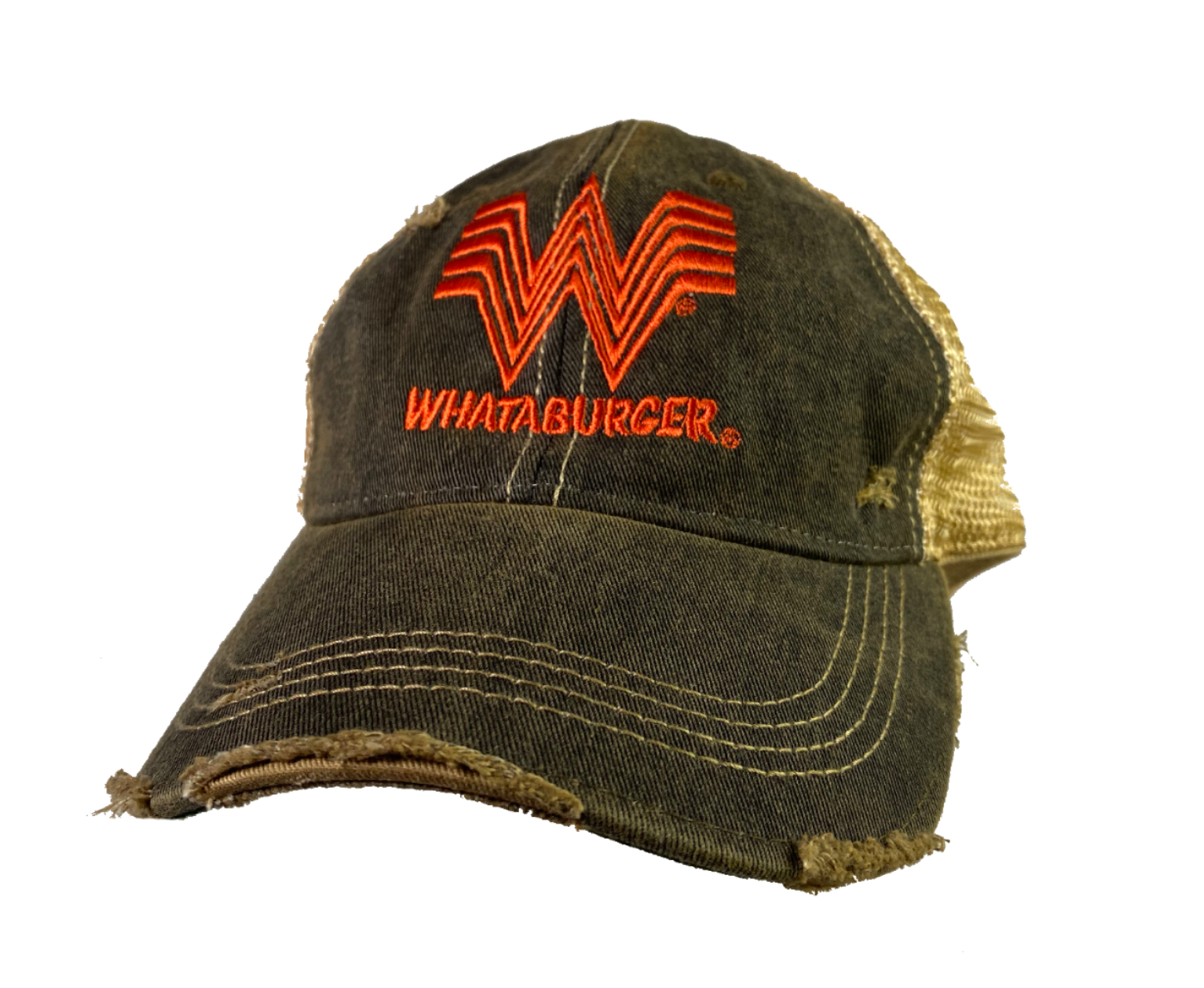 NEW Whataburger Hat Cap Snapback Navy Blue with Orange Logo Employee Uniform  NWT
