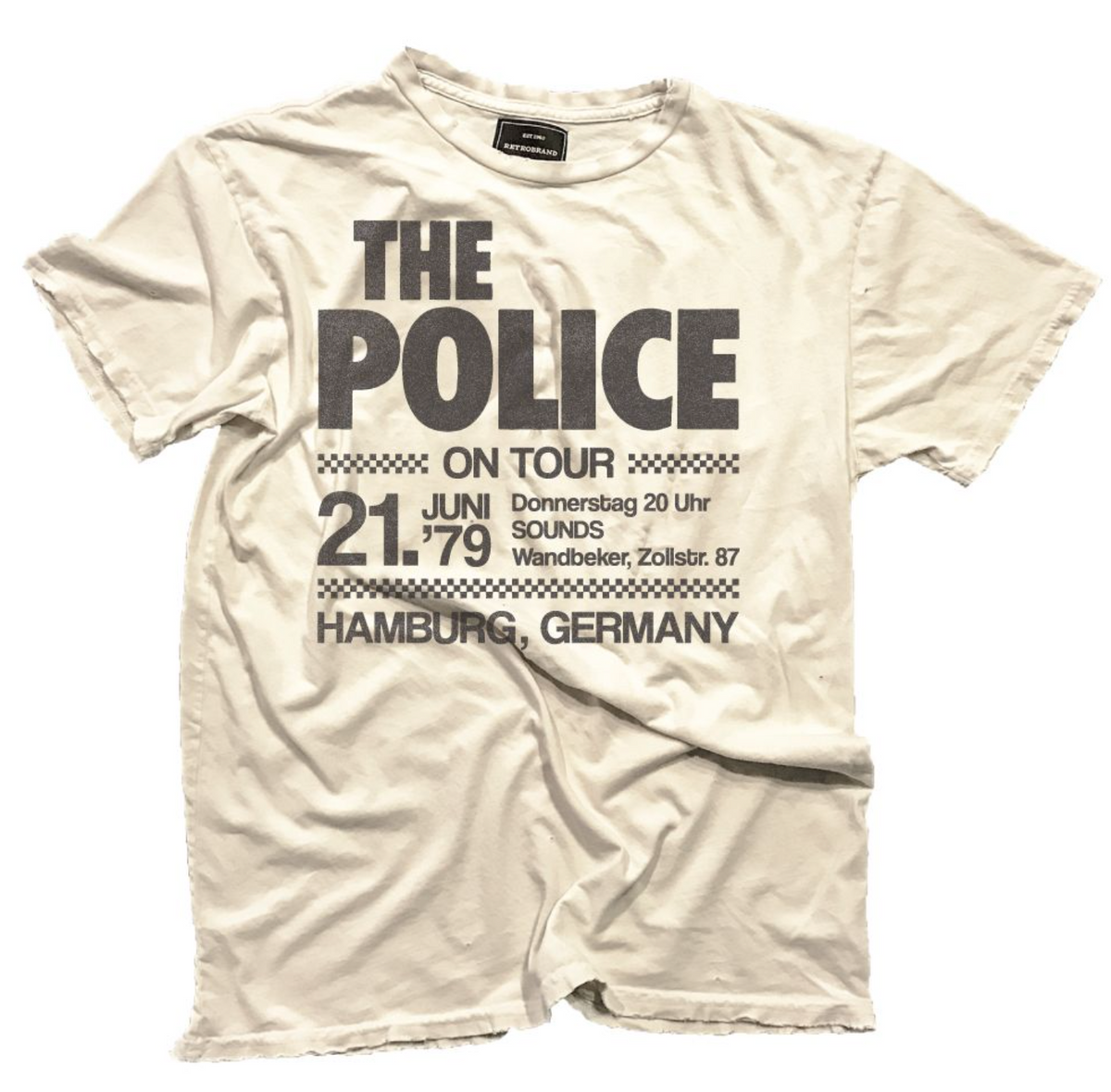 The Police '79 Live in Hamburg Black Label Tee