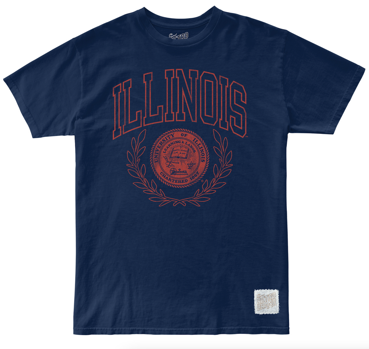 Illinois Fighting Illini 100% Cotton Tee