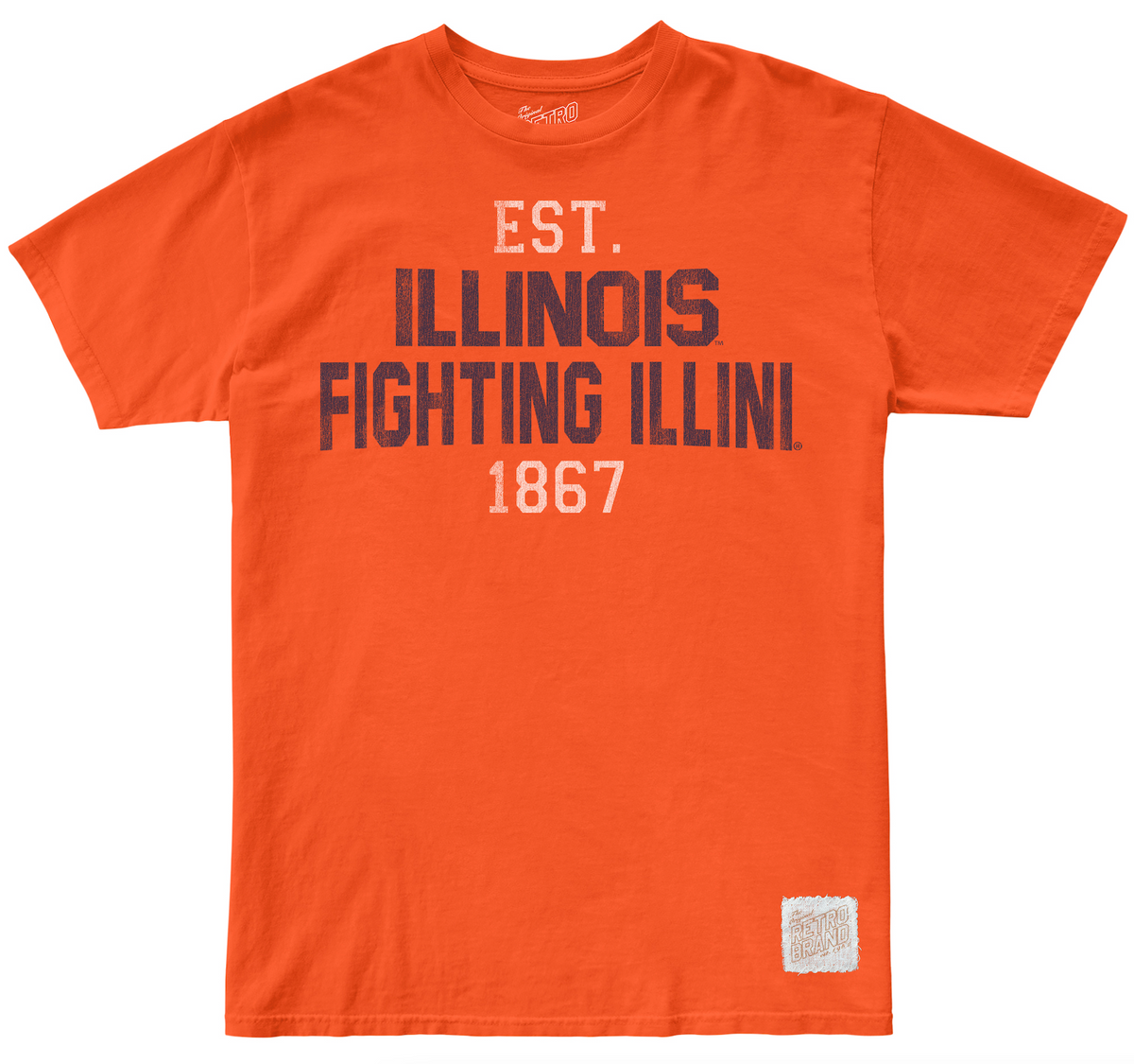 Illinois Fighting Illini 100% Cotton Tee