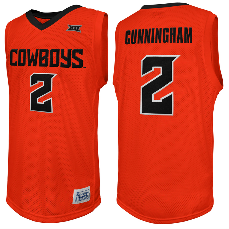 Men's Original Retro Brand Cade Cunningham Orange Oklahoma State