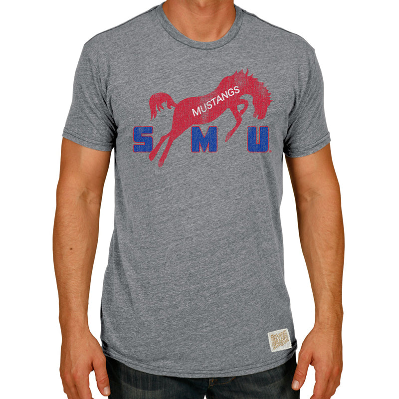 SMU Mustangs Tri-Blend Tee