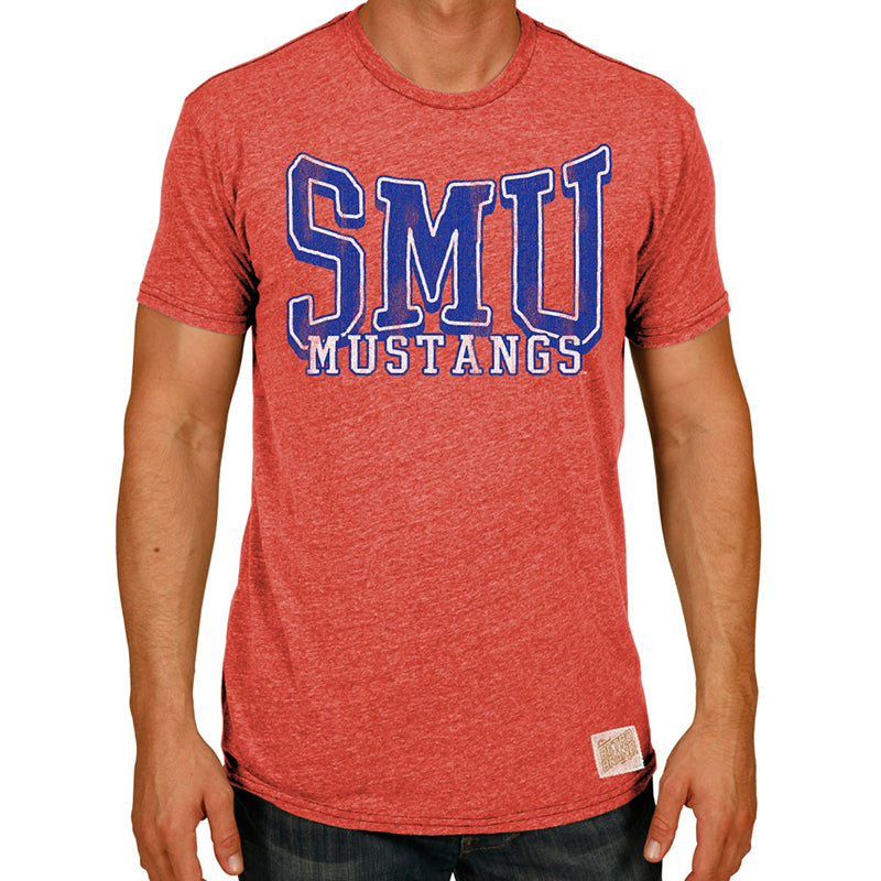 SMU Mustangs Tri-Blend Tee